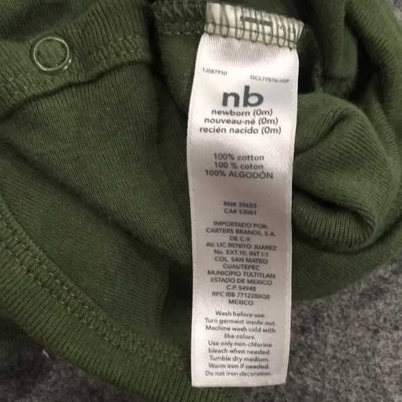 Carter’s Baby Newborn Striped and Grandpa Bodysuit Set 100% Cotton - Picture 6 of 14